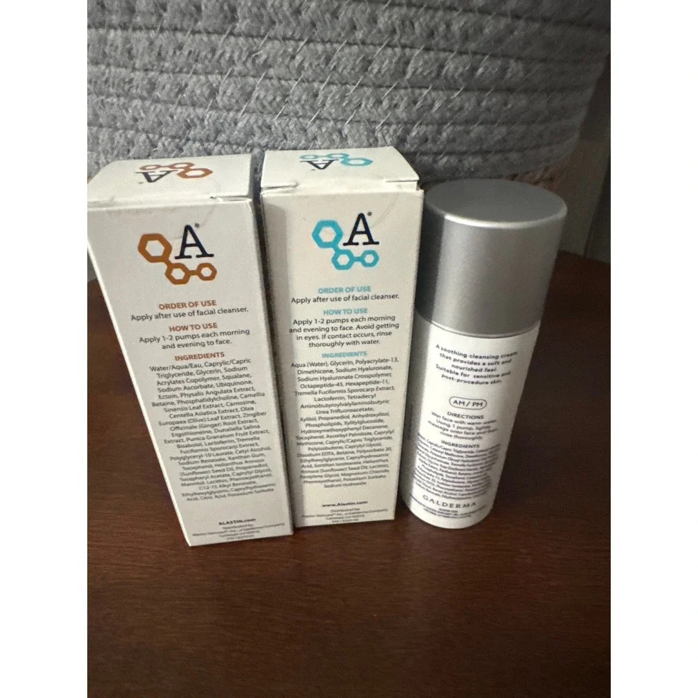 Alastin Skincare C-Radical Defense HA Immerse Serum Ultra Calm Cleanser Bundle